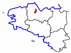Lage des Kantons Plouagat
