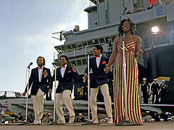 Gladys Knight & the Pips 1981 an Bord der USS Ranger