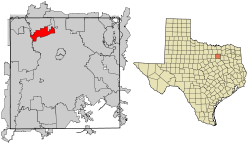 Dallas County Texas Incorporated Areas Farmers Branch highighted.svg