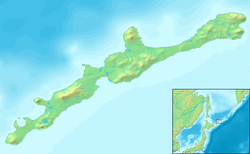 Lage und Karte von Iturup
