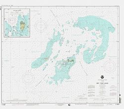 Nautische Karte der Dry Tortugas