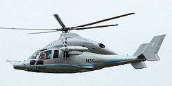 Der Eurocopter X3 bei einer Flugvorführung