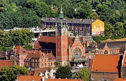 Gdańsk Główny, Blick von Marienkirche.jpg
