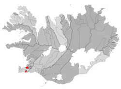 Lage von Stadt Hafnarfjörður