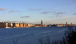 Blick auf Stockholm