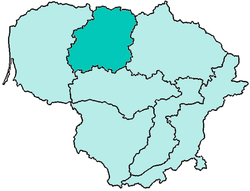 Karte Bistum Šiauliai