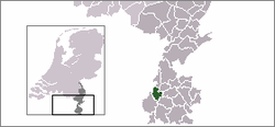 Lage der Gemeinde Meerssen in den Niederlanden