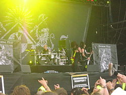 Auftritt der Band beim Nova Rock-Festival in Nickelsdorf