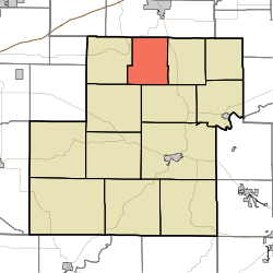 Map highlighting Jennings Township, Owen County, Indiana.svg