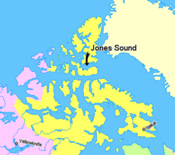 Map indicating Jones Sound, Nunavut, Canada.png