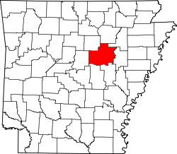 Karte von White County innerhalb von Arkansas
