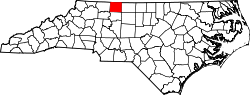 Karte von Stokes County innerhalb von North Carolina