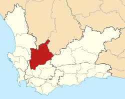 Map of the Western Cape with Witzenberg highlighted (2011).svg