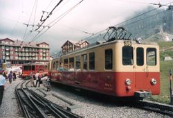 Die Talstation auf der Kleinen Scheidegg