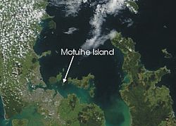 Lage von Motuihe Island im Hauraki-Golf
