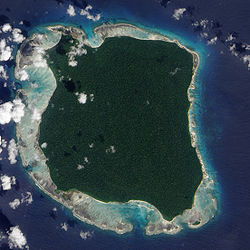 Nord Sentinel Island, Satellitenfoto der NASA, 2009