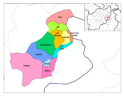 Bezirke in Paktia