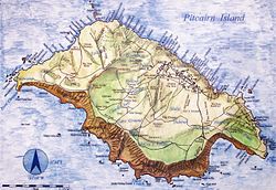 Karte von Pitcairn