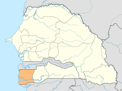 Die Region Ziguinchor in Senegal