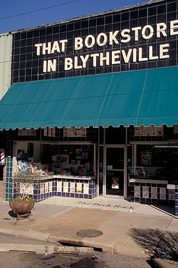 Buchgeschäft in Blytheville, angeblich ein Lieblingsgeschäft von John Grisham