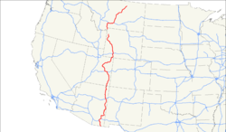 Karte des U.S. Highways 191