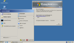 Bildschirmkopie von Windows 2003, Standard Server R2