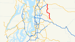 Karte der Washington State Route 203