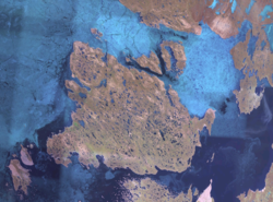 Satellitenbild der King-William-Insel