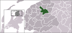 Lage der Gemeinde Tytsjerksteradiel in den Niederlanden
