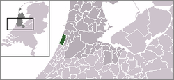 Lage der Gemeinde Zandvoort in den Niederlanden