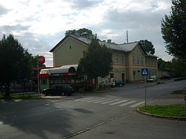 Empfangsgebäude an der Bahnstraße