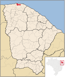 Lage von Cruz im Bundesstaat Ceará