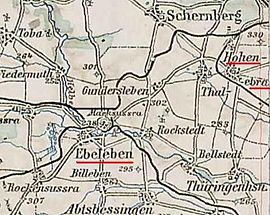Strecke der Hohenebra-Ebelebener Eisenbahn