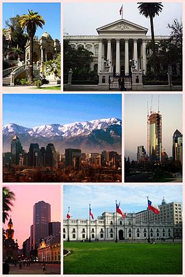 Collage von Santiago de Chile