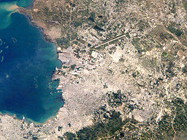 Satellitenaufnahme von Port-au-Prince