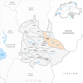 Karte von Arbedo-Castione