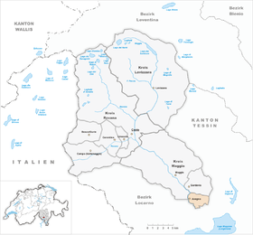Karte von Avegno