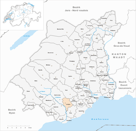 Karte von Lavigny