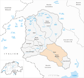 Karte von Maggia