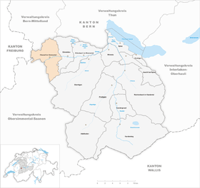 Karte von Oberwil im Simmental