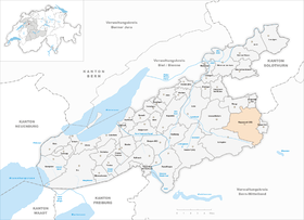 Karte von Rapperswil (BE)