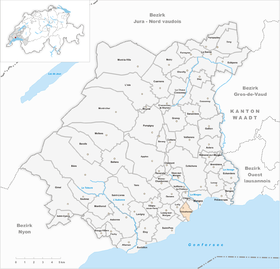 Karte von Tolochenaz