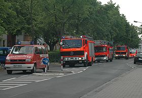 Löschzug der Feuerwehr Bonn