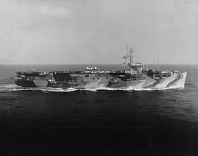 USS Bogue im Atlantik, 1944/45