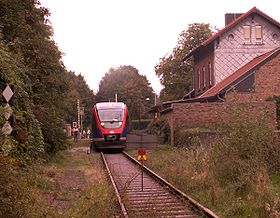 euregiobahn im Bahnhof Breinig