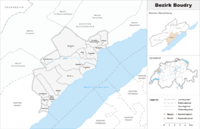 Karte von District de Boudry