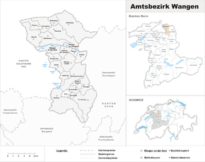 Karte von Amtsbezirk Wangen