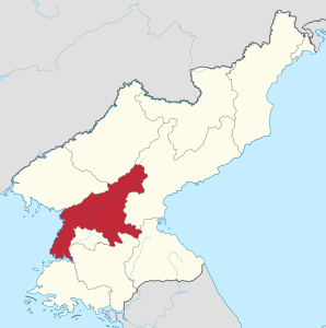 Pyongannam-do in North Korea.svg