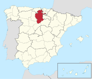 Lage der Provinz Burgos