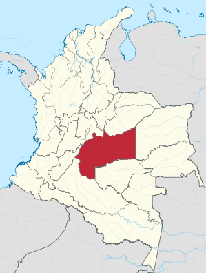 Lage von Meta in Kolumbien